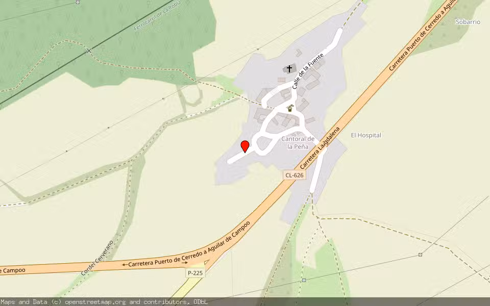 Mapa de Subasta Inmueble (Finca rústica) en Castrejon De La Peña, Palencia