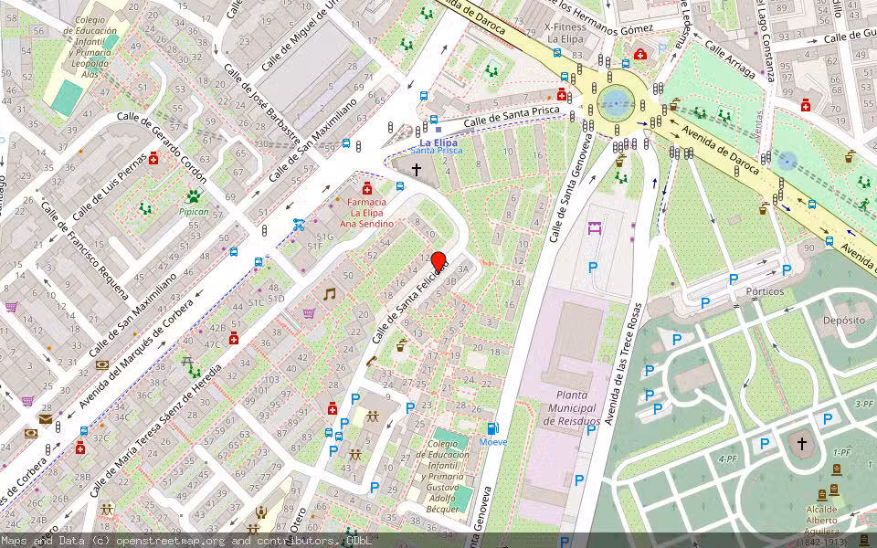 Mapa de Subasta Inmueble (Vivienda) en Madrid