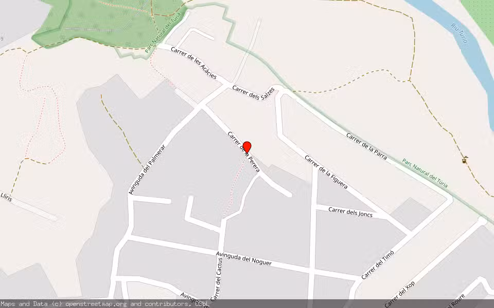 Mapa de Subasta Inmueble (Vivienda) en Ribarroja Del Turia, Valencia/València