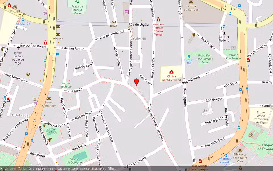 Mapa de Subasta Inmueble (Garaje) en Vigo, Pontevedra