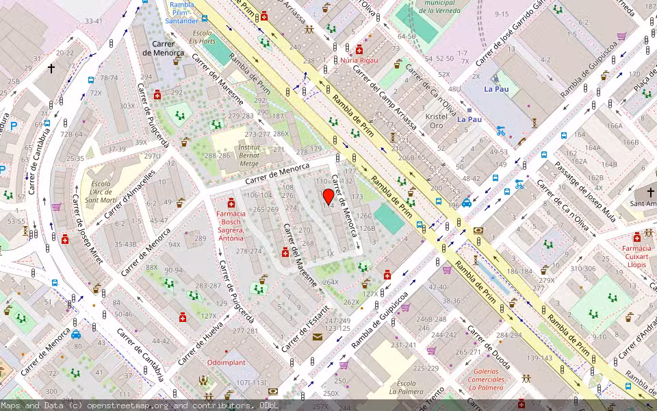 Mapa de Subasta Inmueble (Vivienda) en Barcelona
