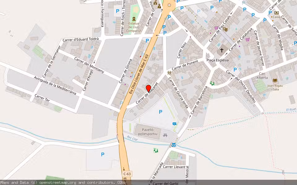 Mapa de Subasta Inmueble (Vivienda) en Vidreres, Girona