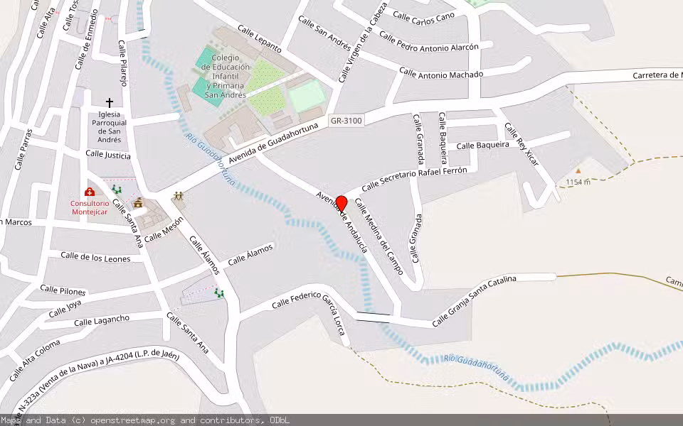 Mapa de Subasta Inmueble (Vivienda) en Montejicar, Granada