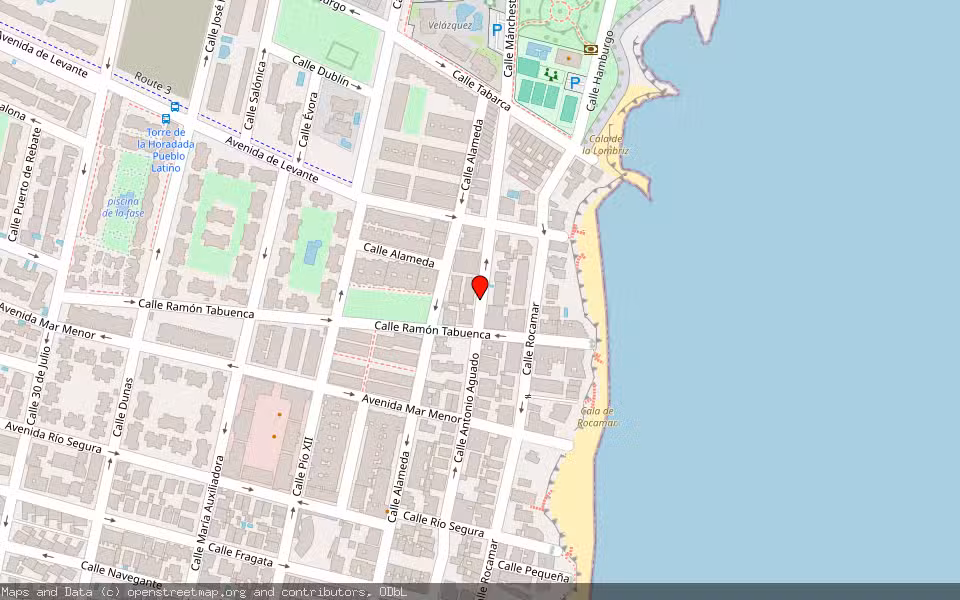 Mapa de Subasta Inmueble (Vivienda) en Pilar De La Horadada, Alicante/Alacant