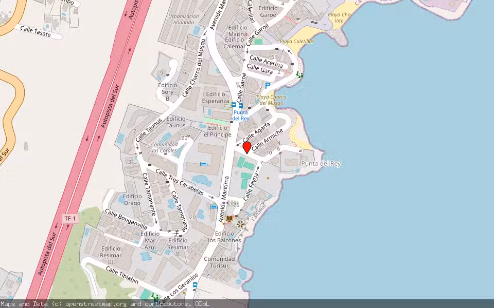 Mapa de Subasta Inmueble (Vivienda) en Candelaira, Santa Cruz de Tenerife