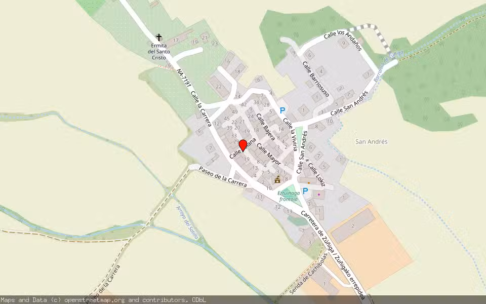 Mapa de Subasta Inmueble (Vivienda) en Zuñiga, Navarra