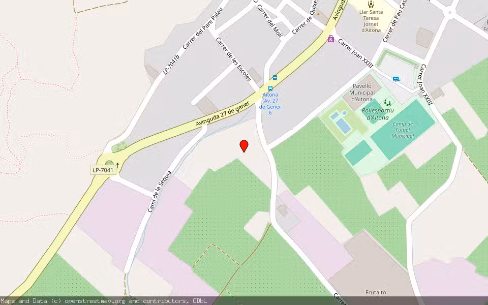Mapa de Subasta Inmueble (Solar) en Aitona, Lleida