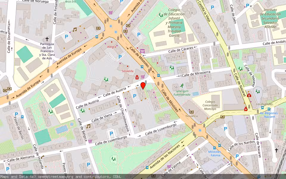 Mapa de Subasta Inmueble (Vivienda) en Fuenlabrada, Madrid