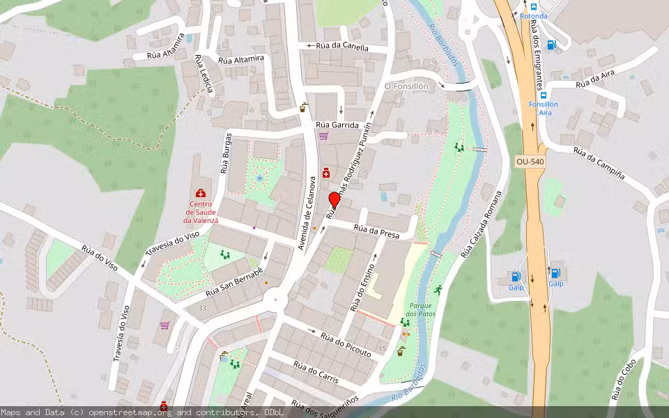 Mapa de Subasta Inmueble (Vivienda) en Barbadás, Ourense