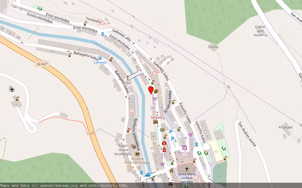 Mapa de Subasta Inmueble (Vivienda) en Soraluze, Gipuzkoa