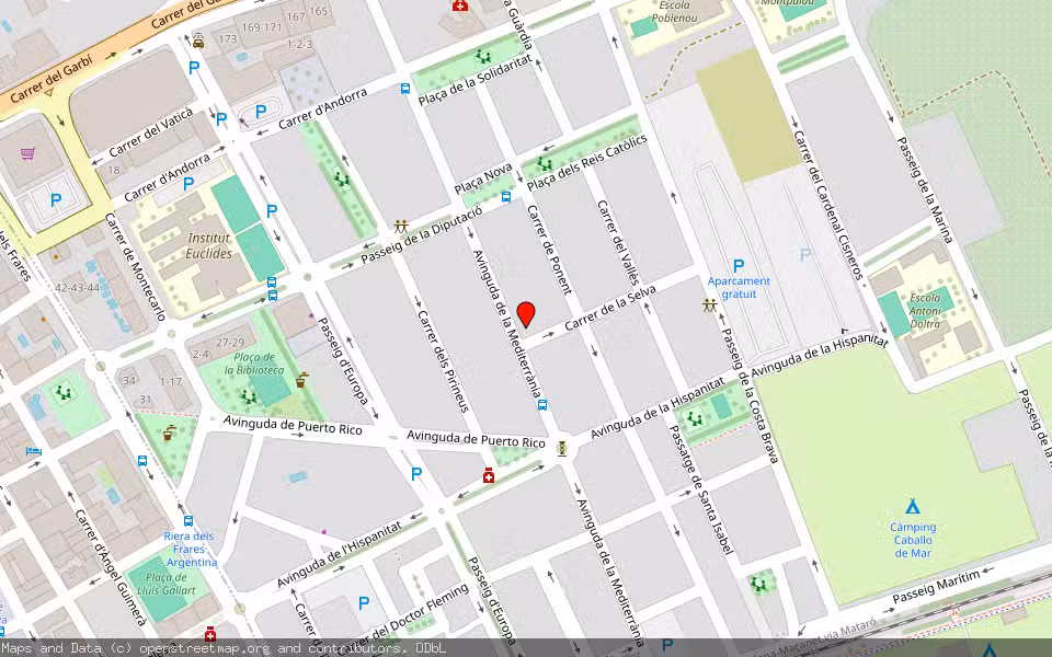 Mapa de Subasta Inmueble (Vivienda) en Pineda De Mar, Barcelona