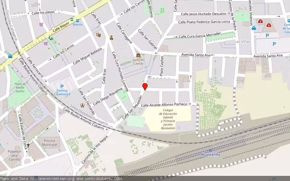 Mapa de Subasta Inmueble (Vivienda) en Alcantarilla, Murcia
