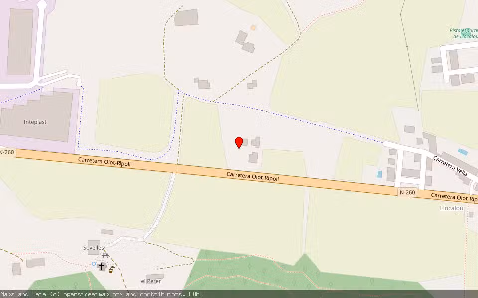 Mapa de Subasta Inmueble (Otros) en La Vall De Bianya, Girona