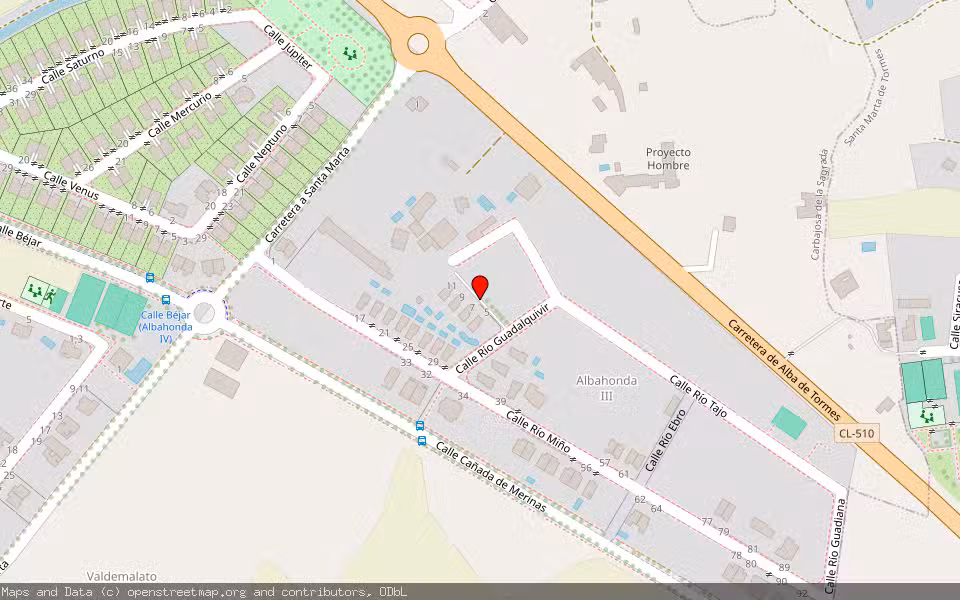 Mapa de Subasta Inmueble (Vivienda) en Carbajosa De La Sagrada, Salamanca