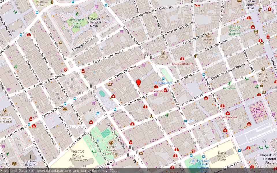 Mapa de Subasta Inmueble (Vivienda) en Vilanova I La Geltrú, Barcelona