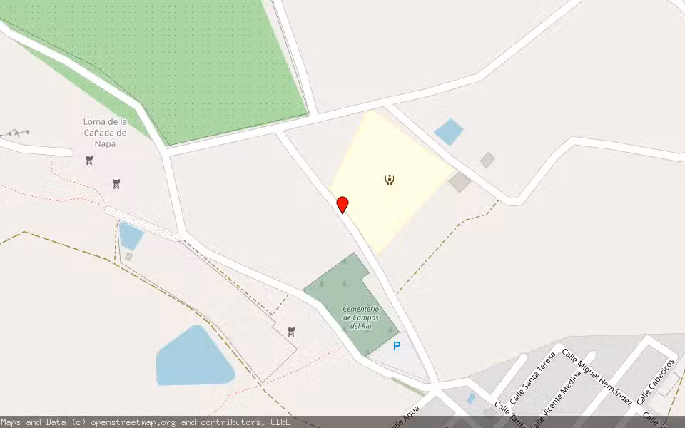 Mapa de Subasta Inmueble (Vivienda) en Campos Del Rio, Murcia