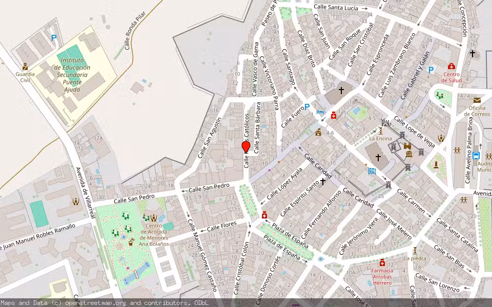 Mapa de Subasta Inmueble (Vivienda) en Olivenza, Badajoz