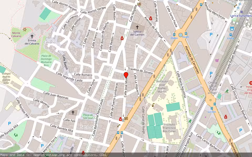 Mapa de Subasta Inmueble (Vivienda) en Lorca, Murcia