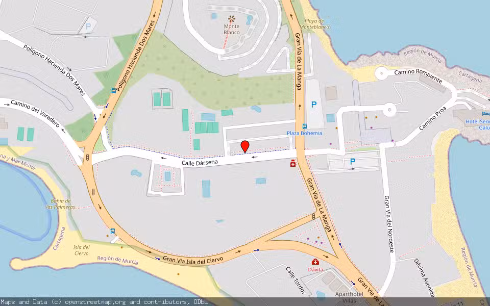 Mapa de Subasta Inmueble (Vivienda) en Cartagena, Murcia