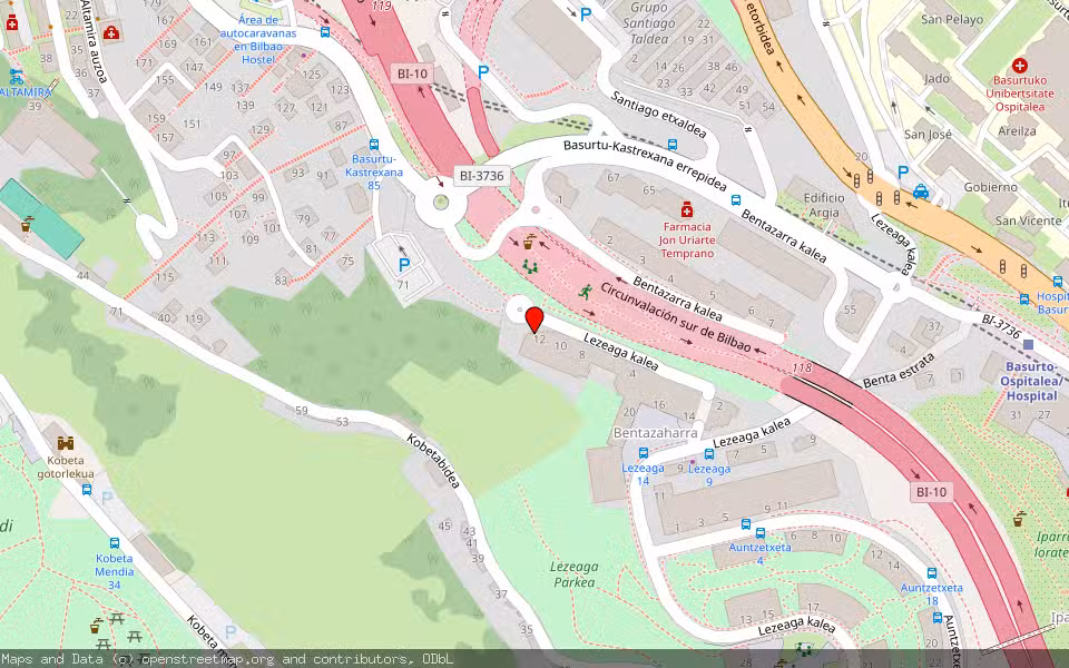 Mapa de Subasta Inmueble (Trastero) en Bilbao, Bizkaia