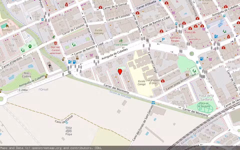 Mapa de Subasta Inmueble (Vivienda) en Vilanova I La Geltrú, Barcelona