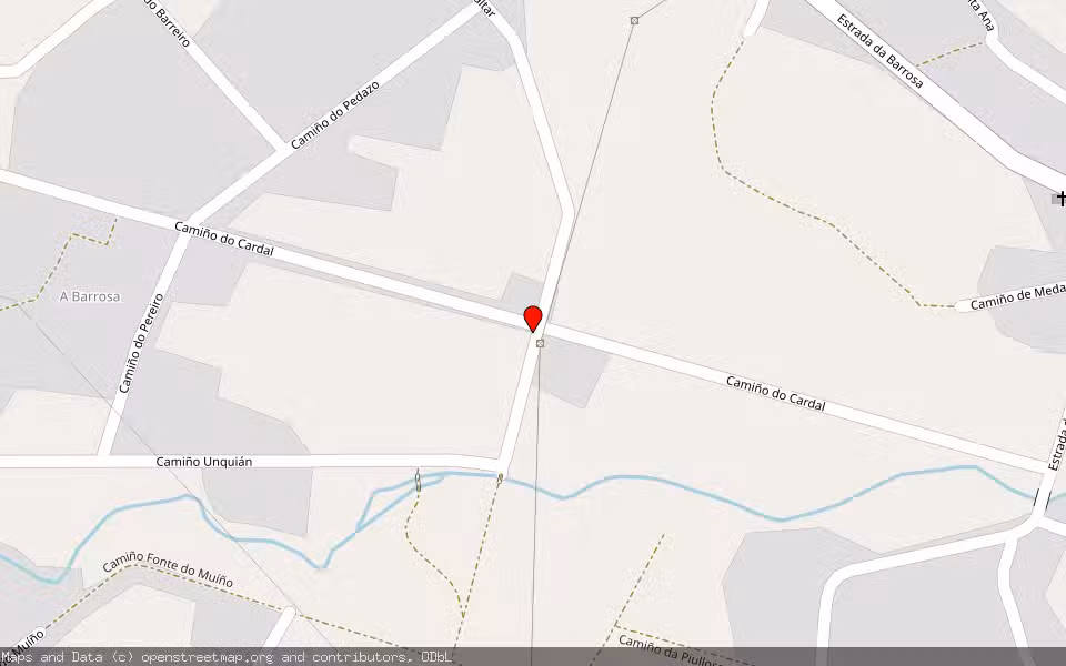 Mapa de Subasta Inmueble (Nave industrial) en O Rosal, Pontevedra