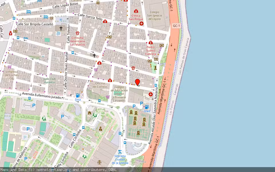 Mapa de Subasta Inmueble (Otros) en Aguimes, Las Palmas