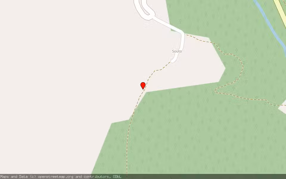 Mapa de Subasta Inmueble (Finca rústica) en Santa Eulalia De Oscos, Asturias