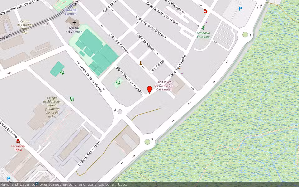 Mapa de Subasta Inmueble (Local comercial) en San Fernando, Cádiz