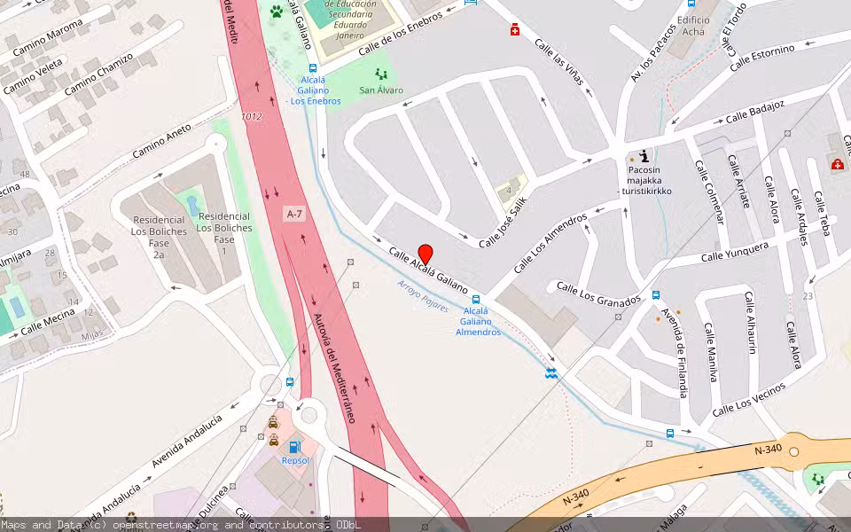 Mapa de Subasta Inmueble (Vivienda) en Fuengirola, Málaga