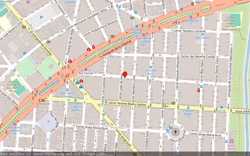 Mapa de Subasta Inmueble (Vivienda) en Elche, Alicante/Alacant