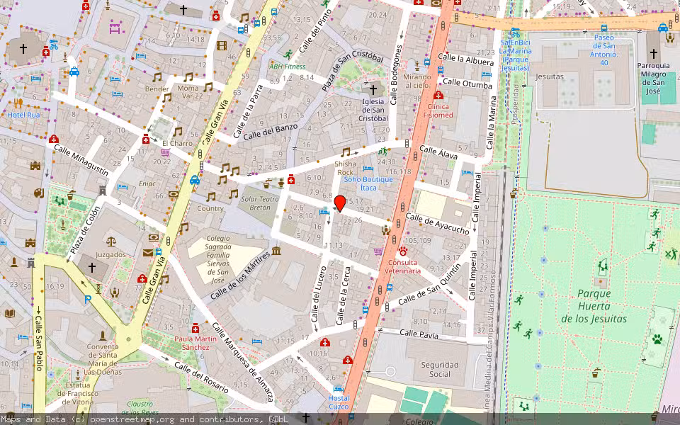 Mapa de Subasta Inmueble (Vivienda) en Salamanca