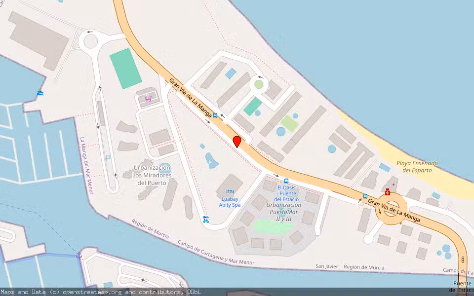 Mapa de Subasta Inmueble (Vivienda) en San Javier, Murcia