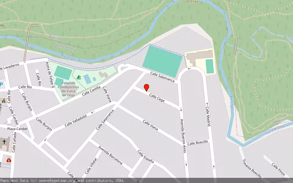 Mapa de Subasta Inmueble (Vivienda) en Viana De Cega, Valladolid