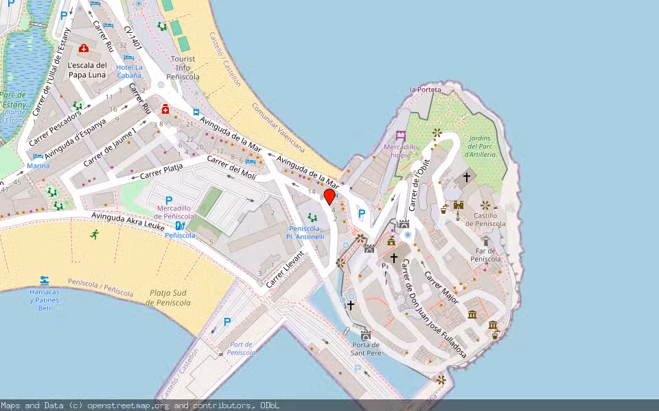 Mapa de Subasta Inmueble (Finca rústica) en Peníscola/peñíscola, Castellón/Castelló