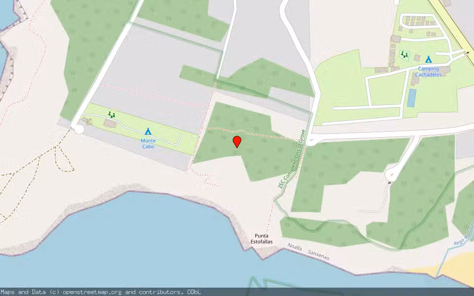 Mapa de Subasta Inmueble (Finca rústica) en Sanxenxo, Pontevedra