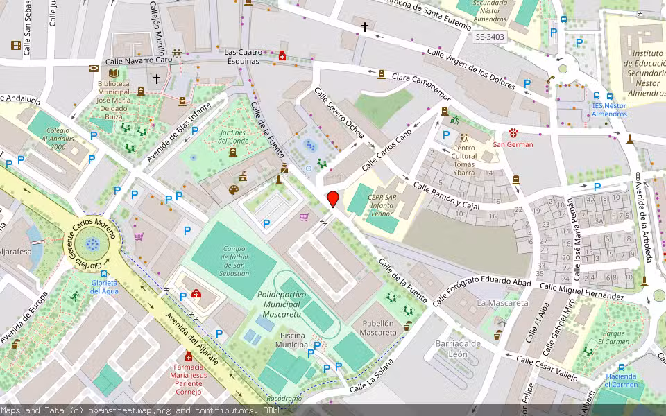 Mapa de Subasta Inmueble (Vivienda) en Tomares, Sevilla