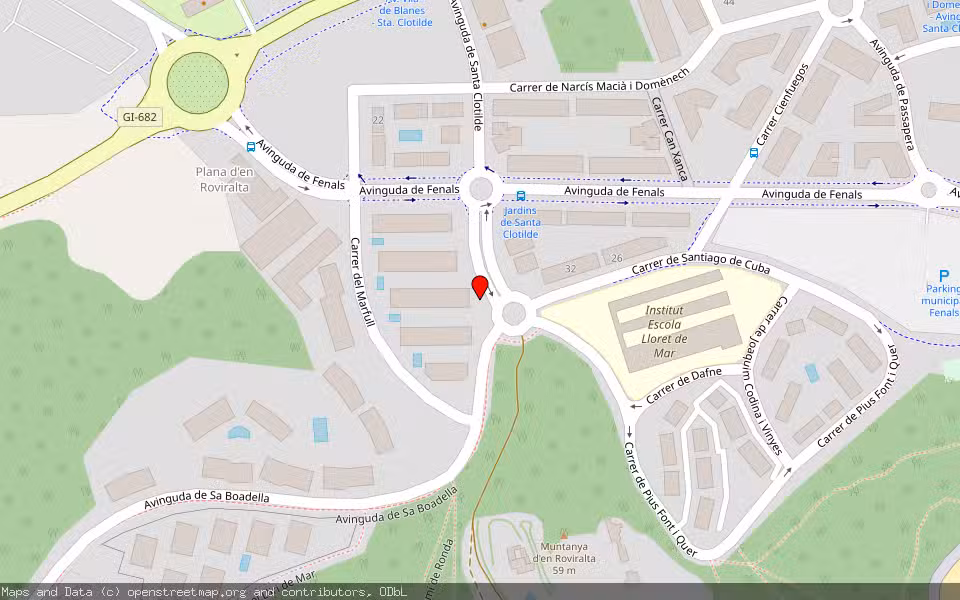 Mapa de Subasta Inmueble (Vivienda) en Lloret De Mar, Girona