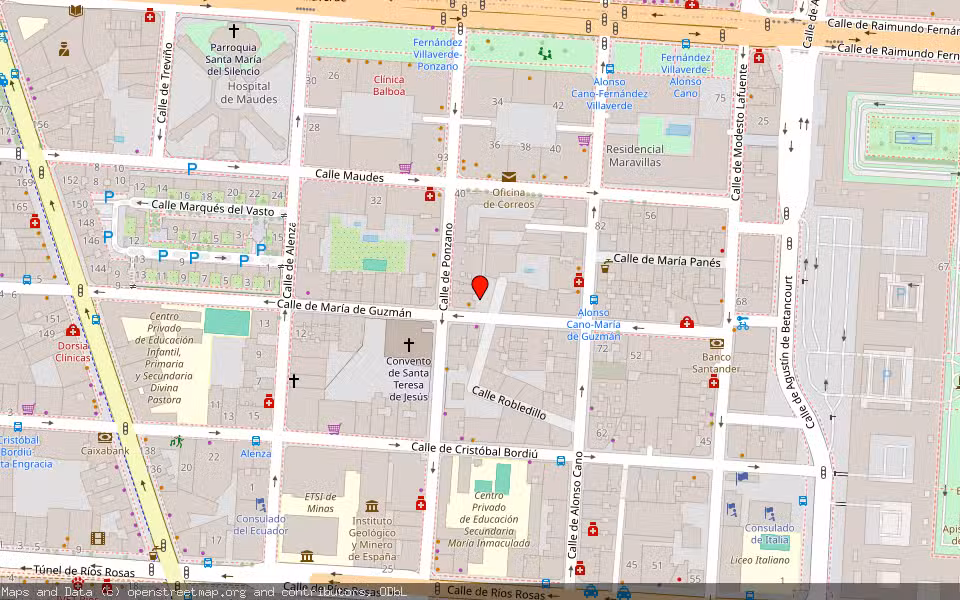 Mapa de Subasta Inmueble (Vivienda) en Madrid