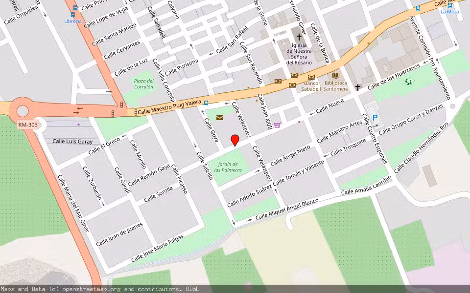 Mapa de Subasta Inmueble (Local comercial) en Santomera, Murcia