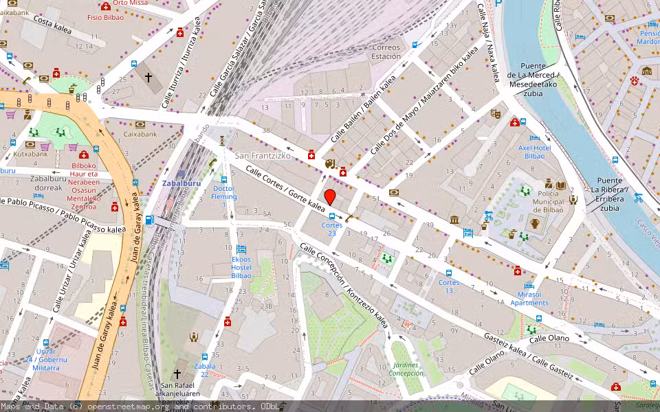 Mapa de Subasta Inmueble (Vivienda) en Bilbao, Bizkaia