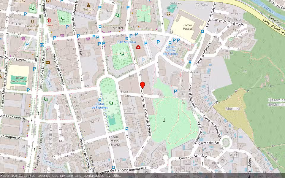 Mapa de Subasta Inmueble (Vivienda) en Girona