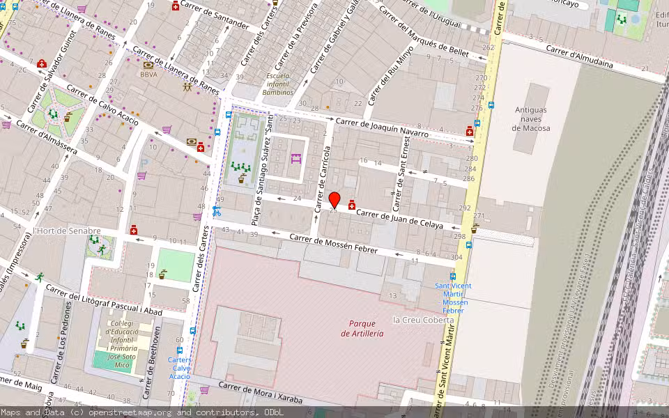 Mapa de Subasta Inmueble (Vivienda) en Valencia, Valencia/València