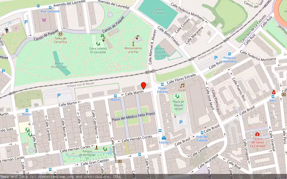 Mapa de Subasta Inmueble (Vivienda) en Gijon, Asturias