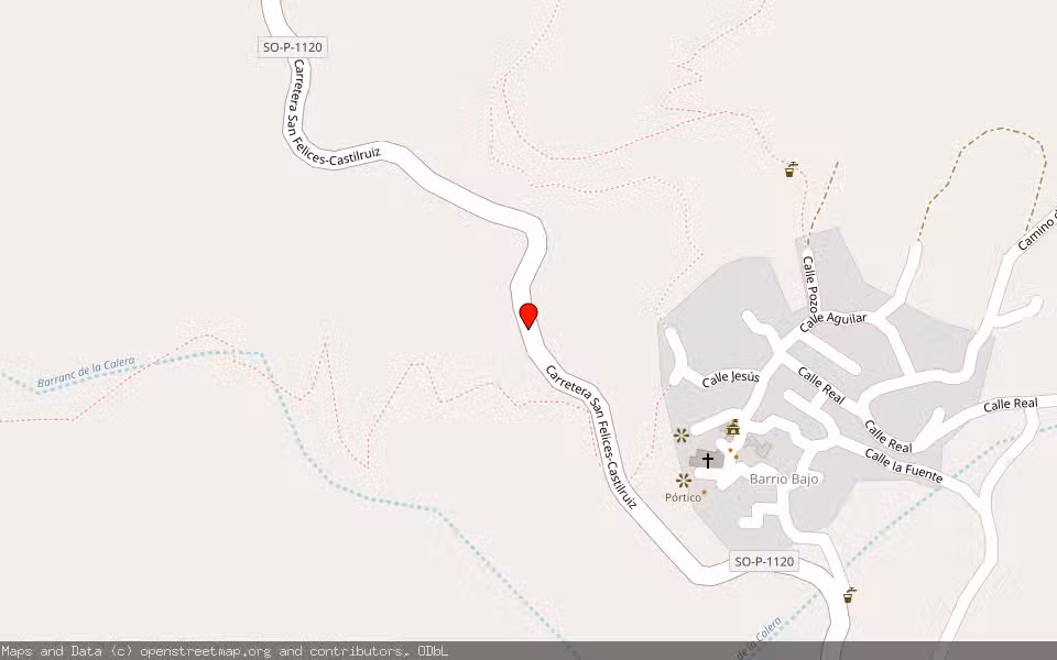 Mapa de Subasta Inmueble (Finca rústica) en San Felices, Soria