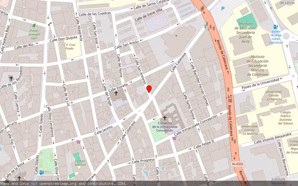 Mapa de Subasta Inmueble (Vivienda) en Ciudad Real