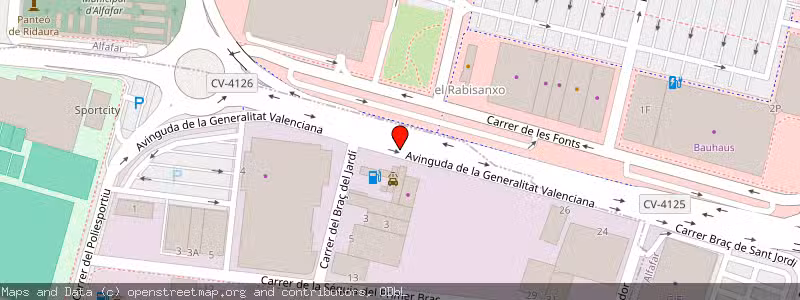 Mapa de Subasta de Inmueble (Vivienda) en C. Sant Jordi I Av. Generalitat, Valencia 