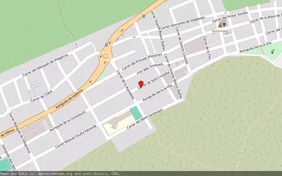 Mapa de Subasta Inmueble (Vivienda) en Cañada, Alicante/Alacant