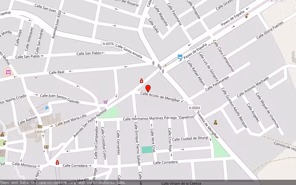 Mapa de Subasta Inmueble (Solar) en Mengibar, Jaén