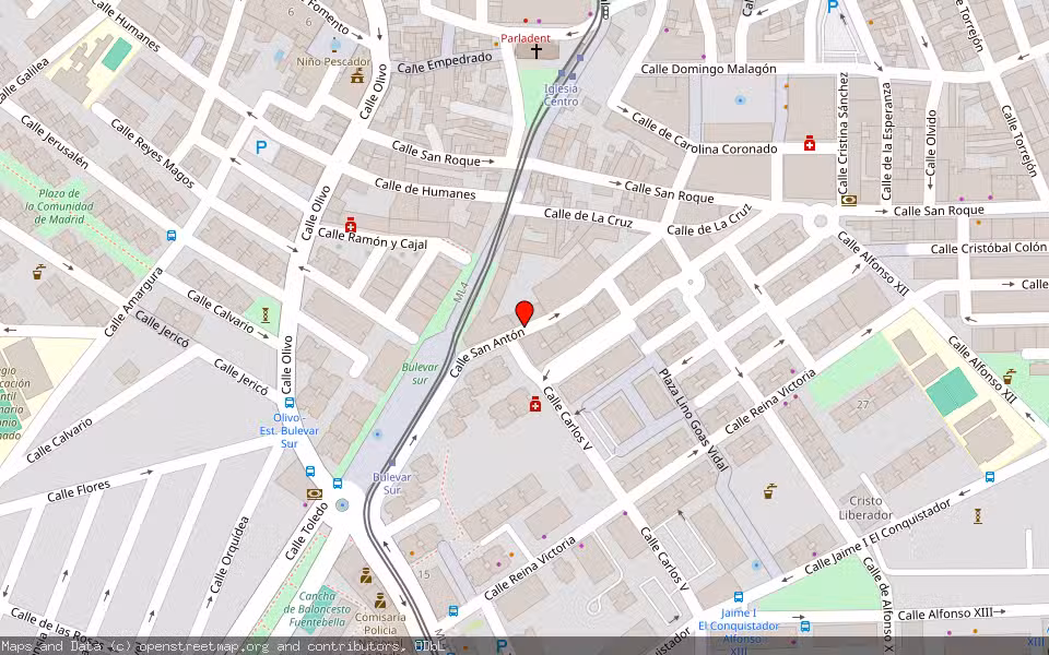 Mapa de Subasta Inmueble (Vivienda) en Parla, Madrid